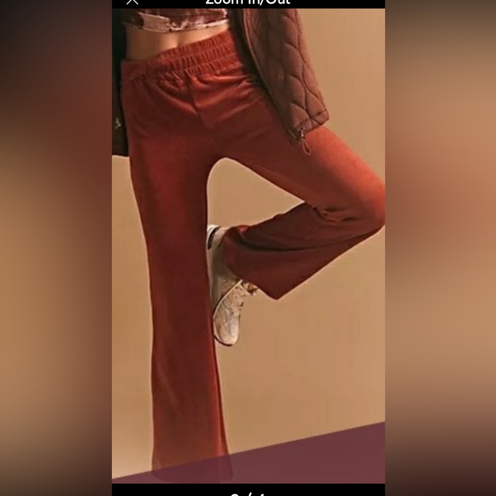 Trade/sell FREE PEOPLE MOVEMENT Take The Lead Velour Flare Pant. Size small